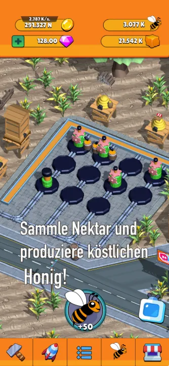 Screenshot aus Idle Bee: Honey Empire Tycoon